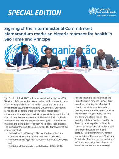 WHO Sao Tome and Principe - Special Edition publication 